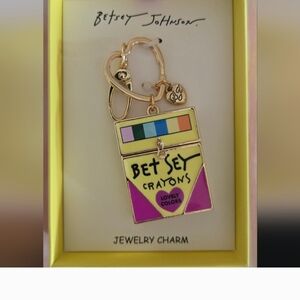 Betsey Johnson Crayons Jewelry Bag Charm/ Keychain New